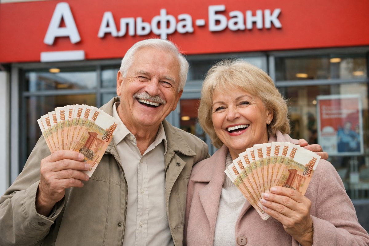 Альфа-Банк начал раздавать пенсионерам по 5000 руб за перевод пенсии