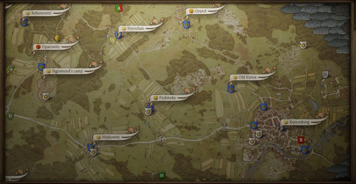 Полная карта мира Kingdom Come: Deliverance 2. Cо всеми регионами и локациями. 