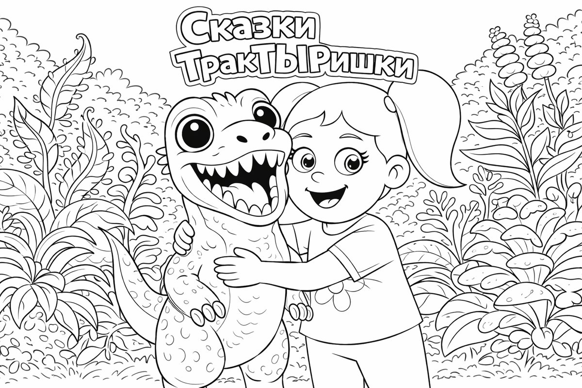Раскраска «Прощание с Шустриком» — Сказки ТракТЫРишкИ.
