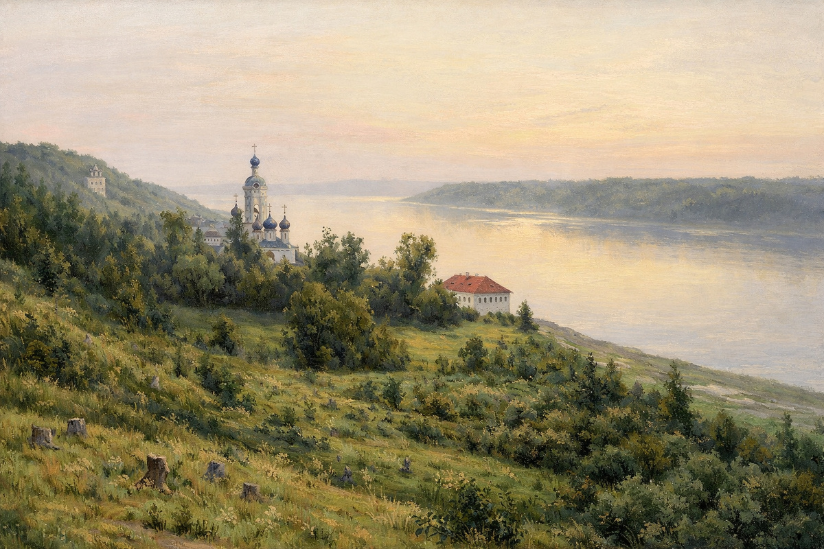 «Вечер. Золотой Плёс», Исаак Левитан.