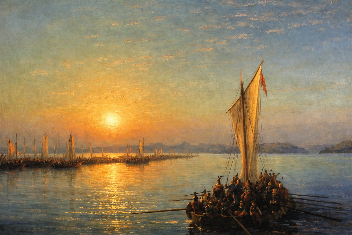 «Варяжская сага — путь из варяг в греки», Иван Айвазовский.