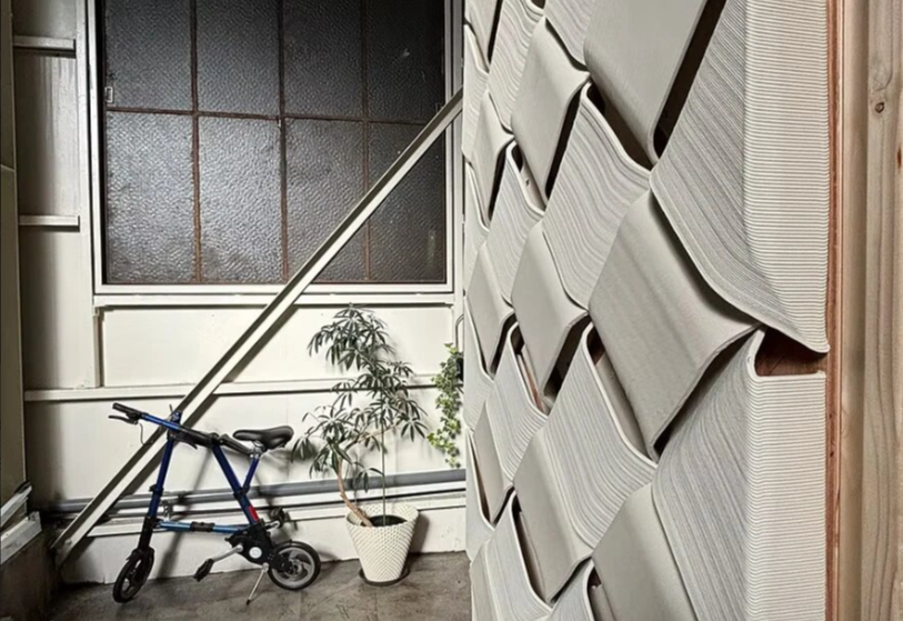 «Вязаный» 3D-печатный фасад KNIT, Япония