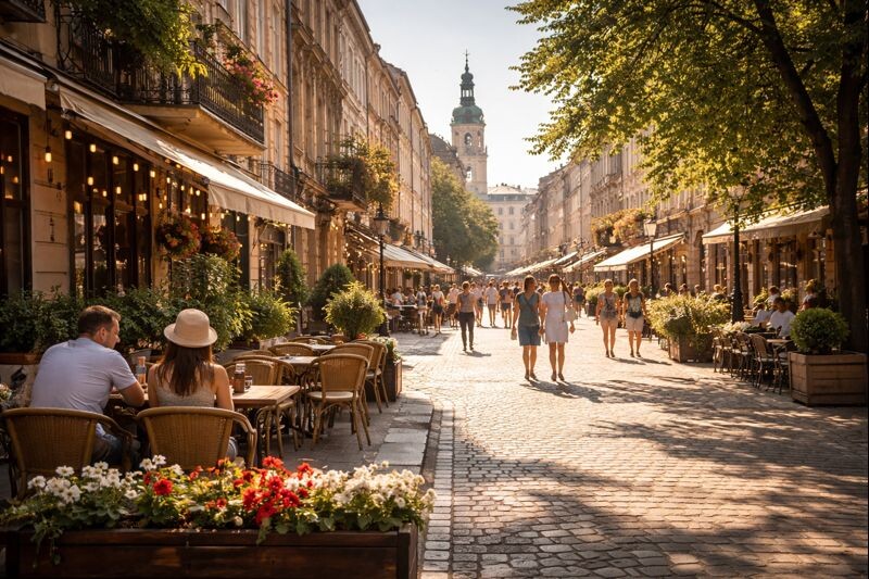 Город, где не нужен маршрут. Ты просто идёшь вперёд, садишься в первое попавшееся кафе и понимаешь, что никуда не опаздываешь.