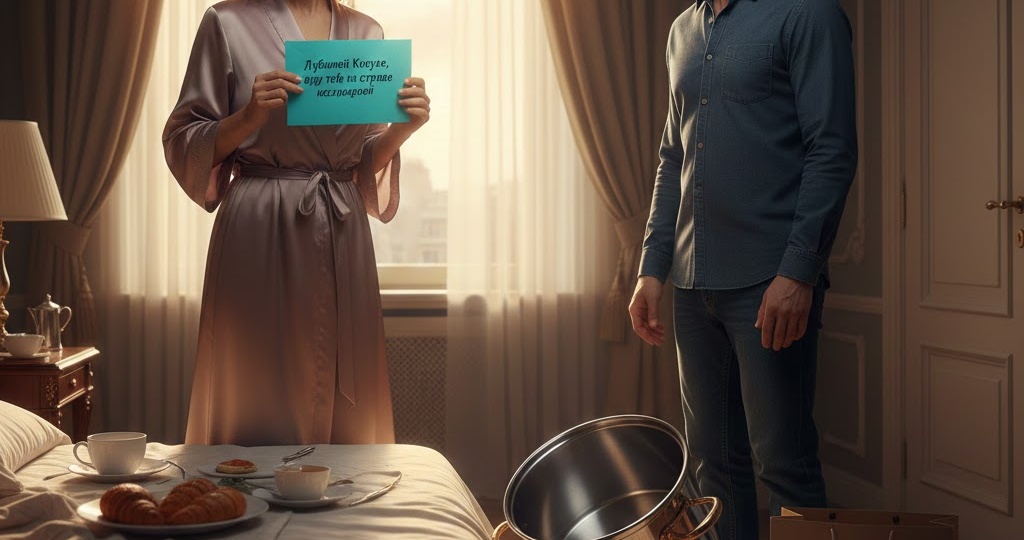 Муж подарил жене на юбилей кастрюлю, а любовнице — путевку на Мальдивы, но перепутал подарочные пакеты.