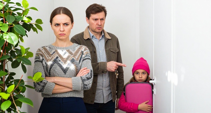 — Кладовка — её законное место! — заявила мачеха, глядя на чемодан семилетней дочери мужа.