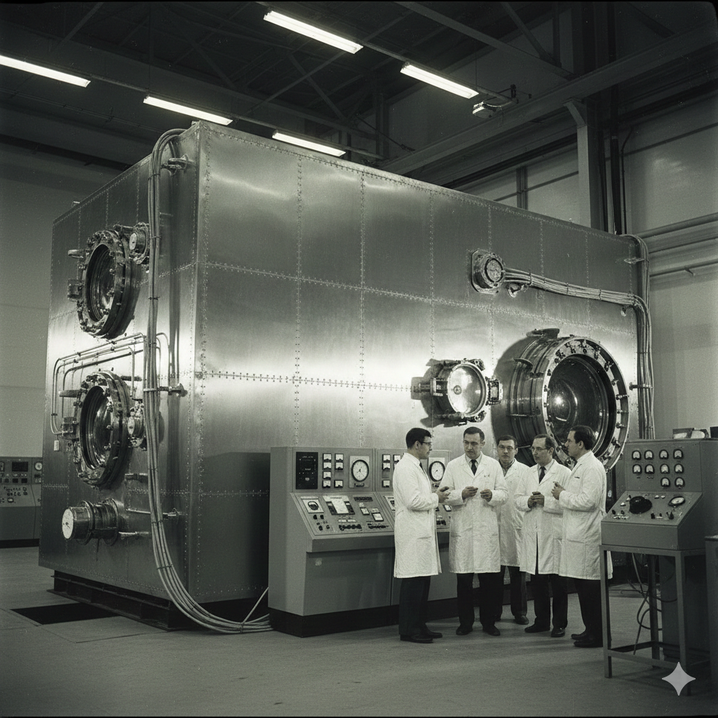 «БИОС-3» не был декорацией. Это был герметичный стальной параллелепипед объемом около 300 кубометров, разделенный на четыре отсека. Снаружи он выглядел как огромный металлический контейнер, но внутри него была жизнь.