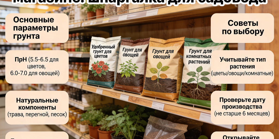Как выбрать идеальный грунт в магазине: шпаргалка для садовода