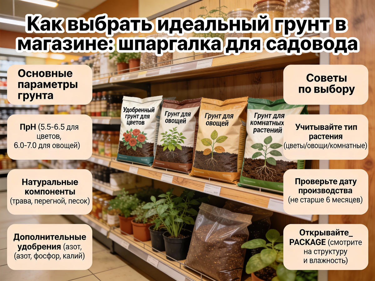 Как выбрать идеальный грунт в магазине: шпаргалка для садовода