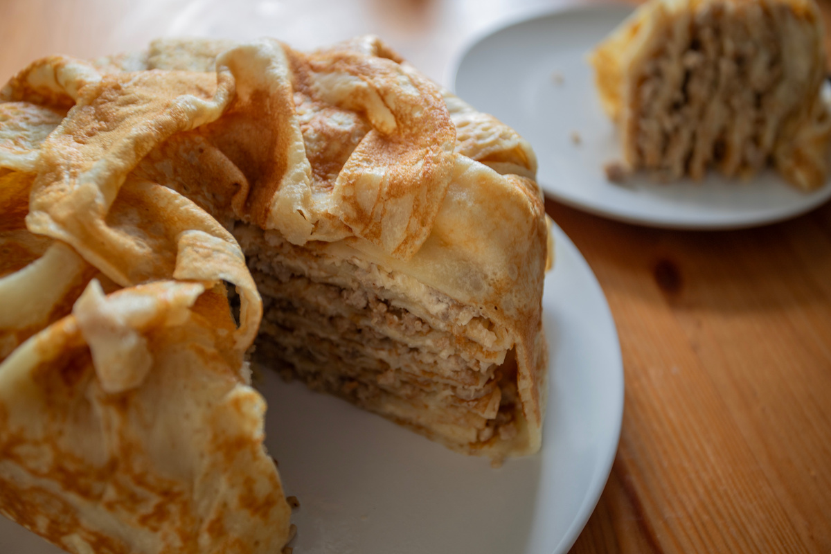 Блинный пирог.