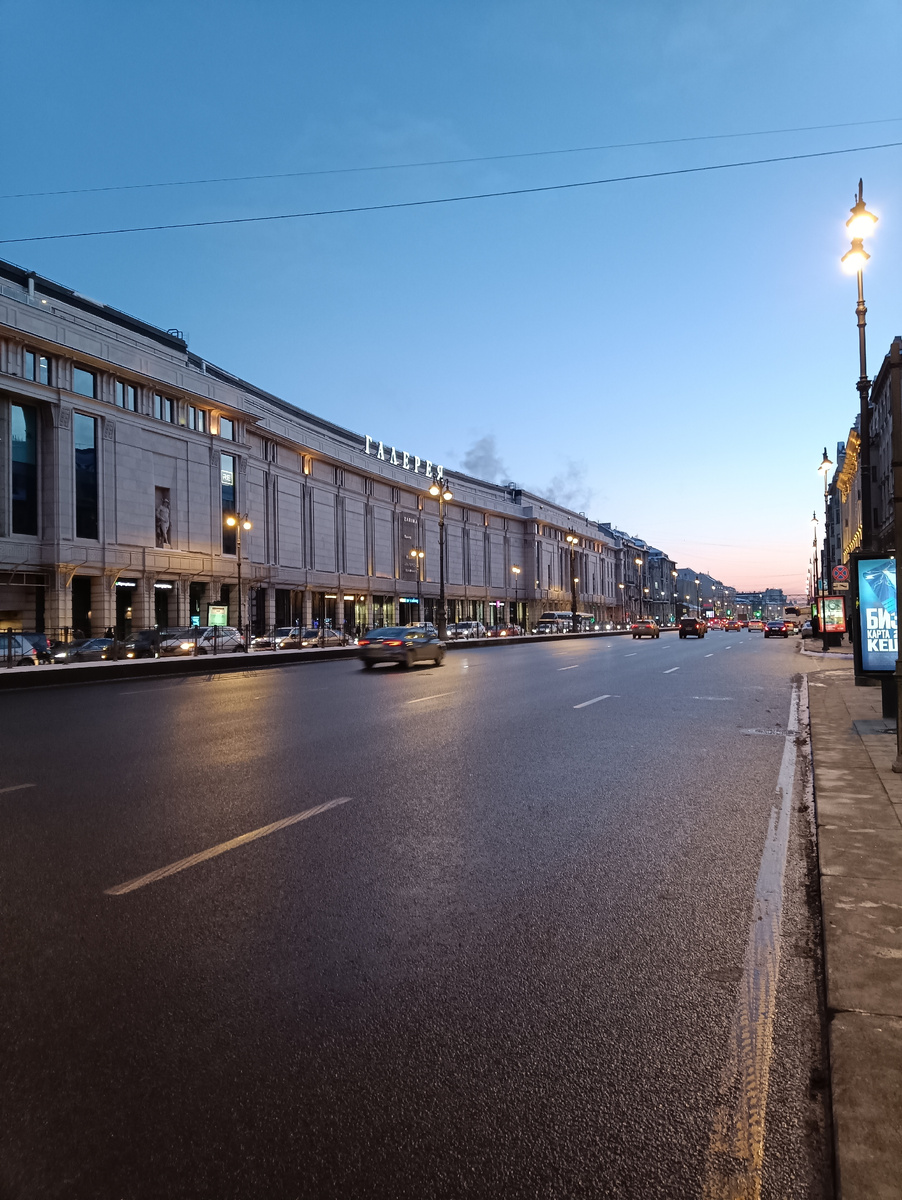 Вид  на Лиговский проспект от  арки музея Пушкинская, 10 ( Лиговский, 53)