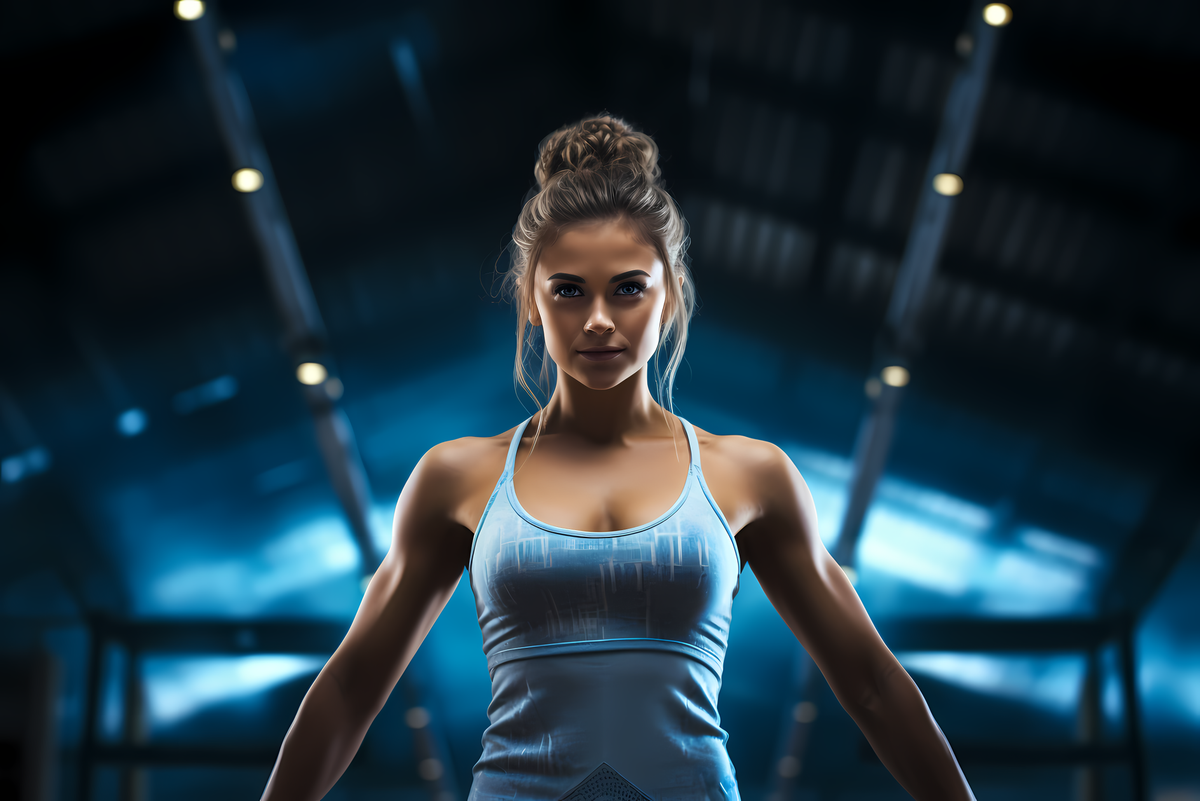    ИИ-генерация спортивной женщины