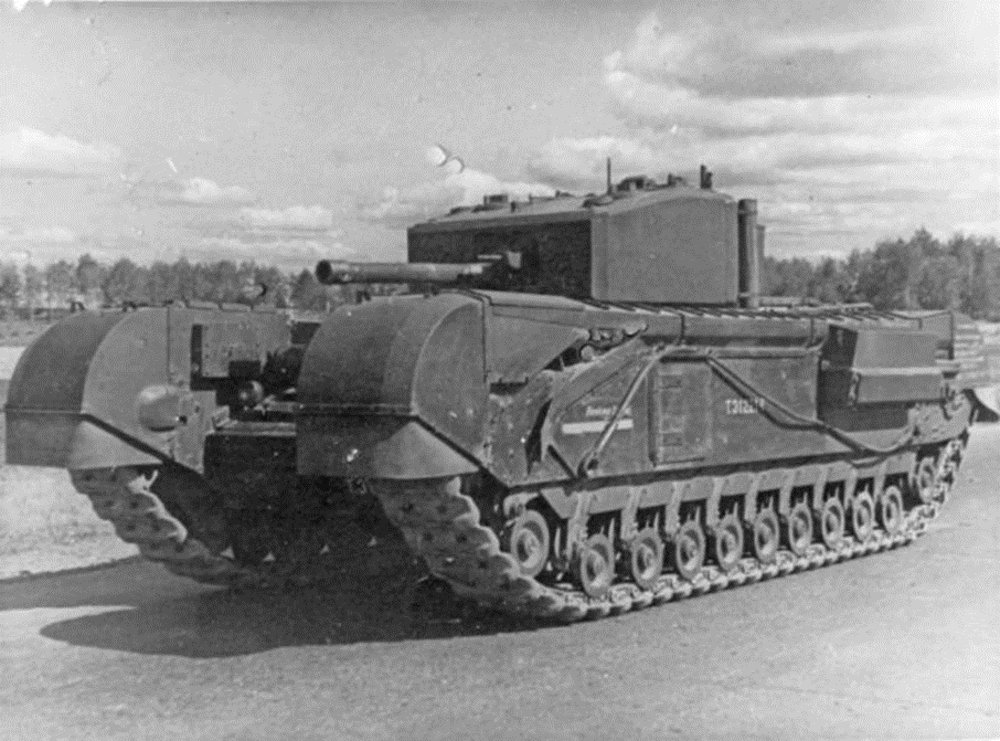 Churchill  на НИБТ Полигоне. Август 1942 года. Из открытых источников