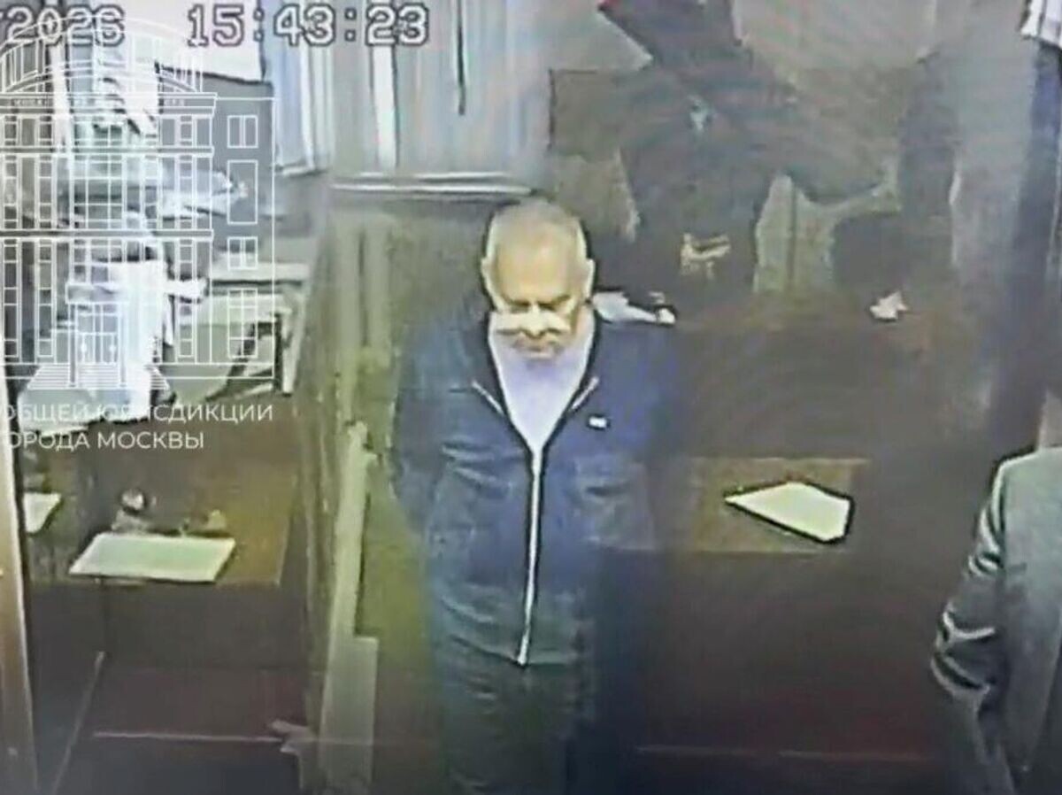    Замглавы ВНИИ ГОЧС МЧС Игорь Сосунов в зале суда | © Суды общей юрисдикции города Москвы/Telegram