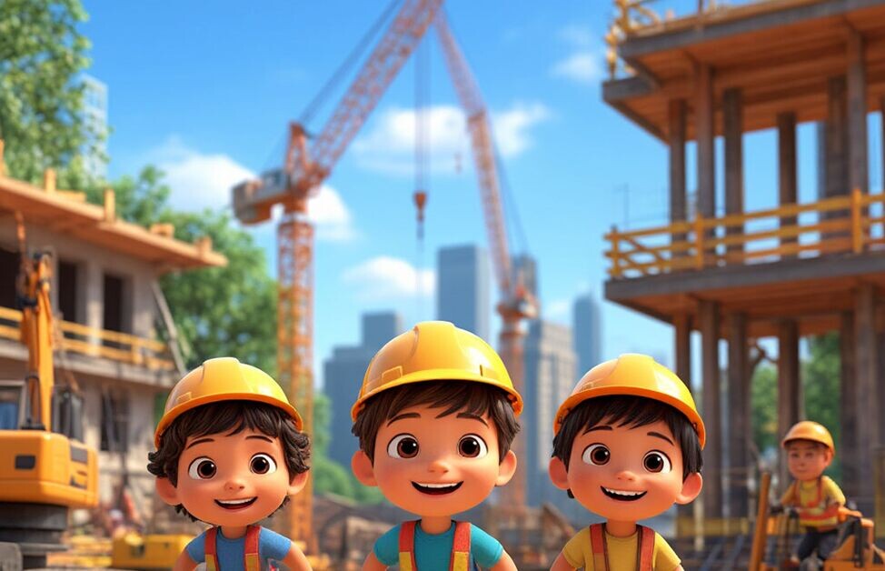 Дети бы стрессовали работая на стройке?