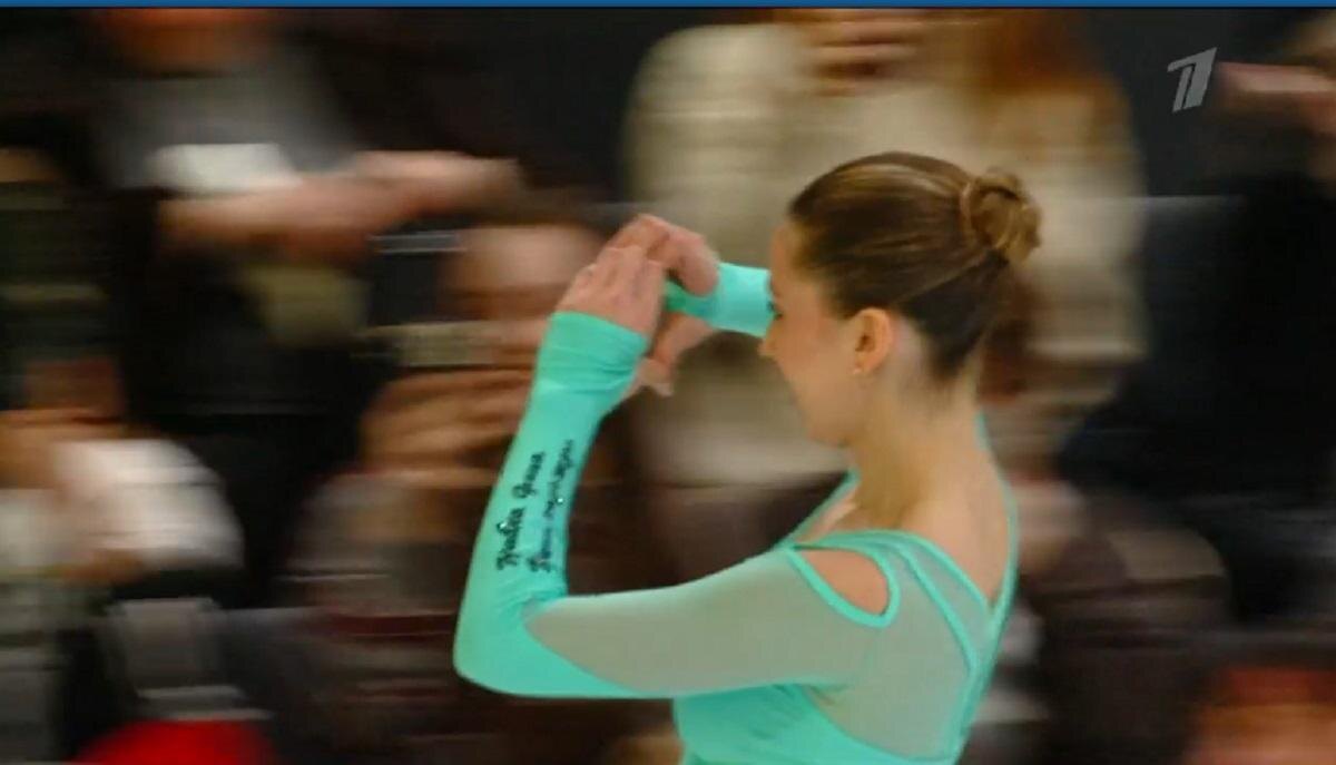     Камила Валиева. Скриншот с трансляции Первого канала Фотография взята из открытых источников.