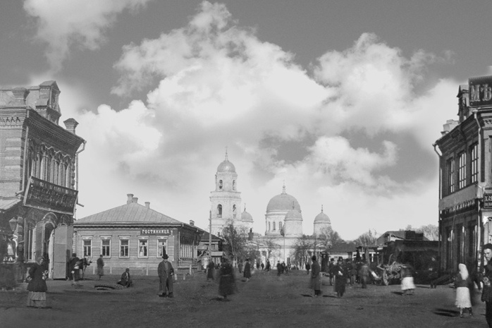 Вид Казанского собора в Стерлитамаке (до революции) ]