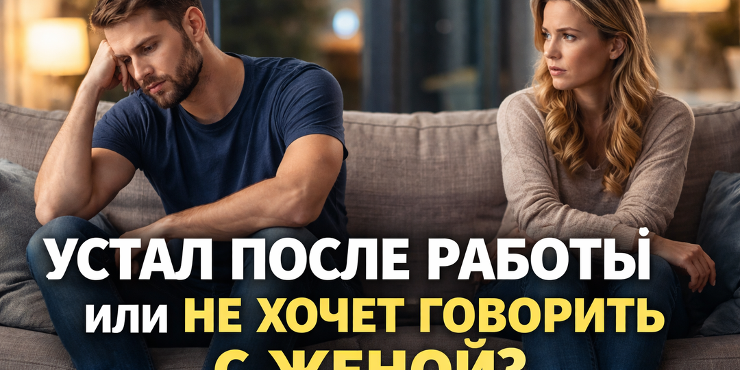 Он правда устал после работы или просто больше не хочет разговаривать с женой? Почему мужчина после работы приходит домой и уходит в тишину