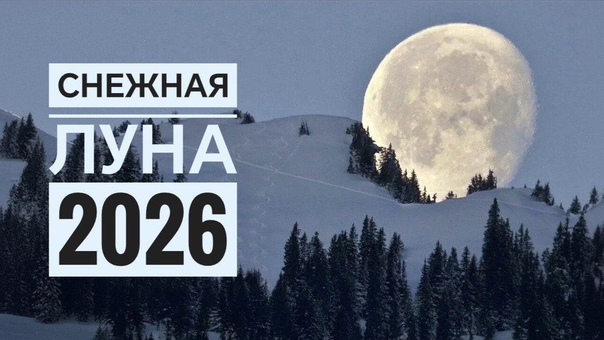 Снежная Луна в феврале 2026 года
