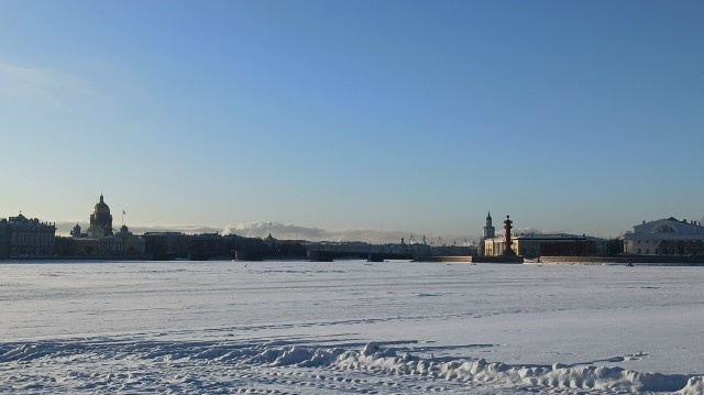 Санкт-Петербург со льда Фонтанки