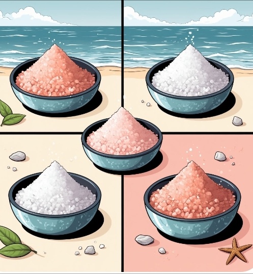 Соль бывает разной : поваренной, морской, розовой 