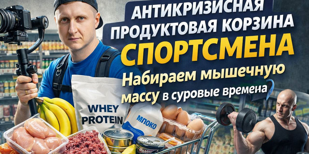 Антикризисная продуктовая корзина спортсмена. Набираем мышеную массу в суровые времена