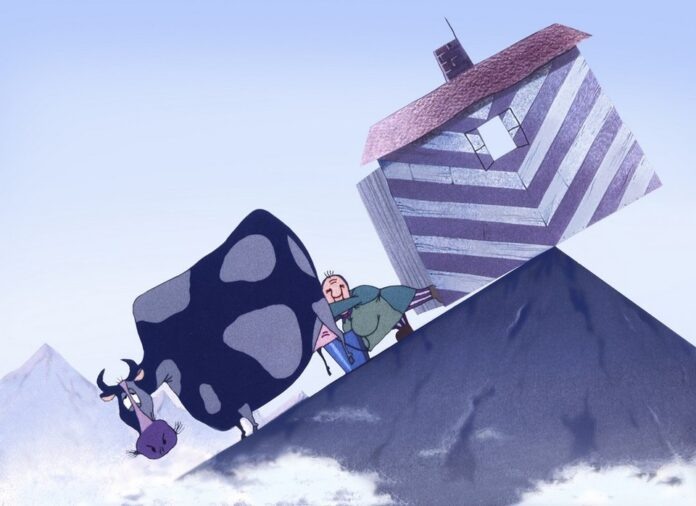    Концептуальное изображение обрушения рынка ИИ-контента с метафорическими элементами отказа от идентичности и инновационных методов.