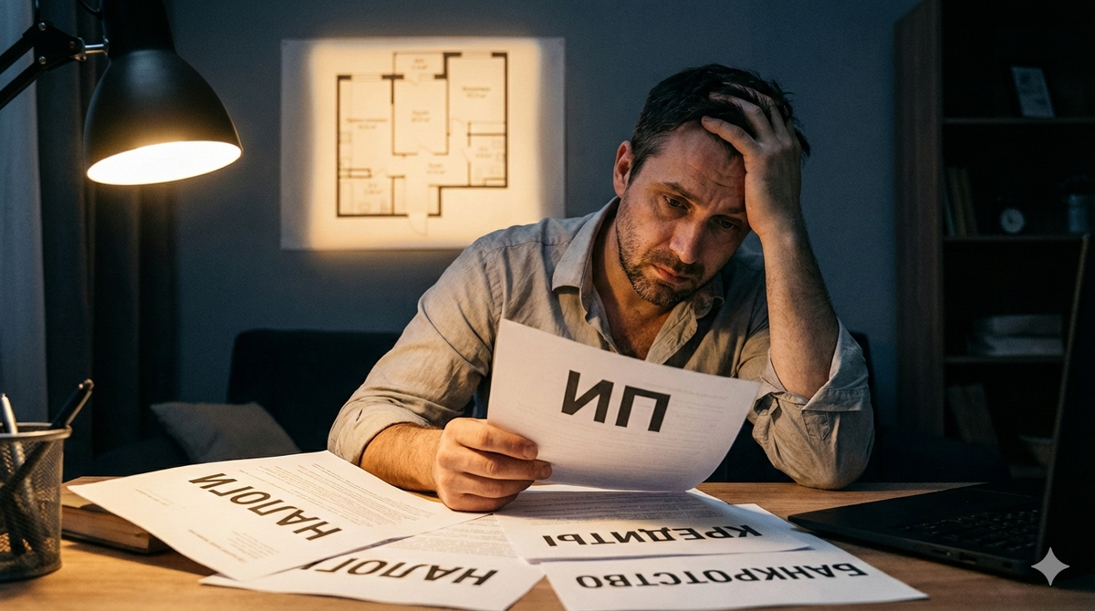 У индивидуального предпринимателя нет «корпоративного щита». С момента регистрации вы отвечаете по долгам всем своим личным имуществом, а не только бизнес-активами. Когда бизнес погружается в долги, главный вопрос звучит так: как списать кредиты и налоги, не потеряв при этом квартиру, и чем банкротство ИП отличается от банкротства обычного гражданина.