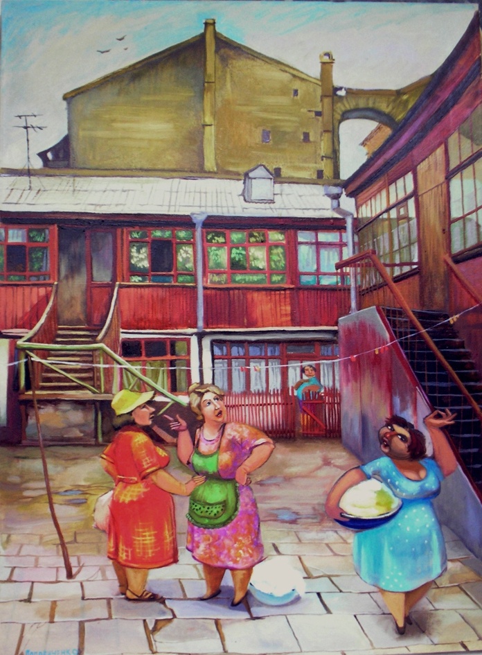 Одесский дворик в акварели. Источник Яндекс картинки. В иллюстративных целях.