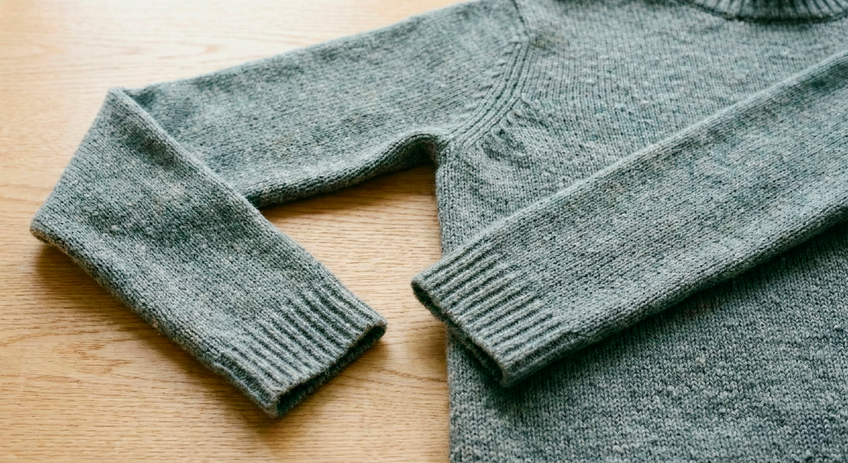 Видите эти катышки и растянутые рукава? Такой свитер уже не спасти. Он создаёт впечатление неухоженности, даже если остальной образ идеален.