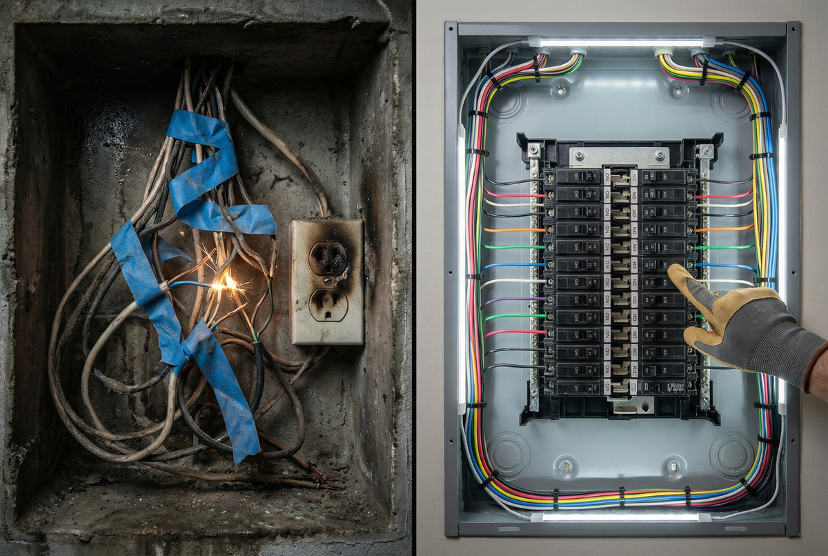 «Да тут на скрутках сделаем, будет держать!» 😱 Как я выгнал электрика с Авито и спас квартиру от пожара