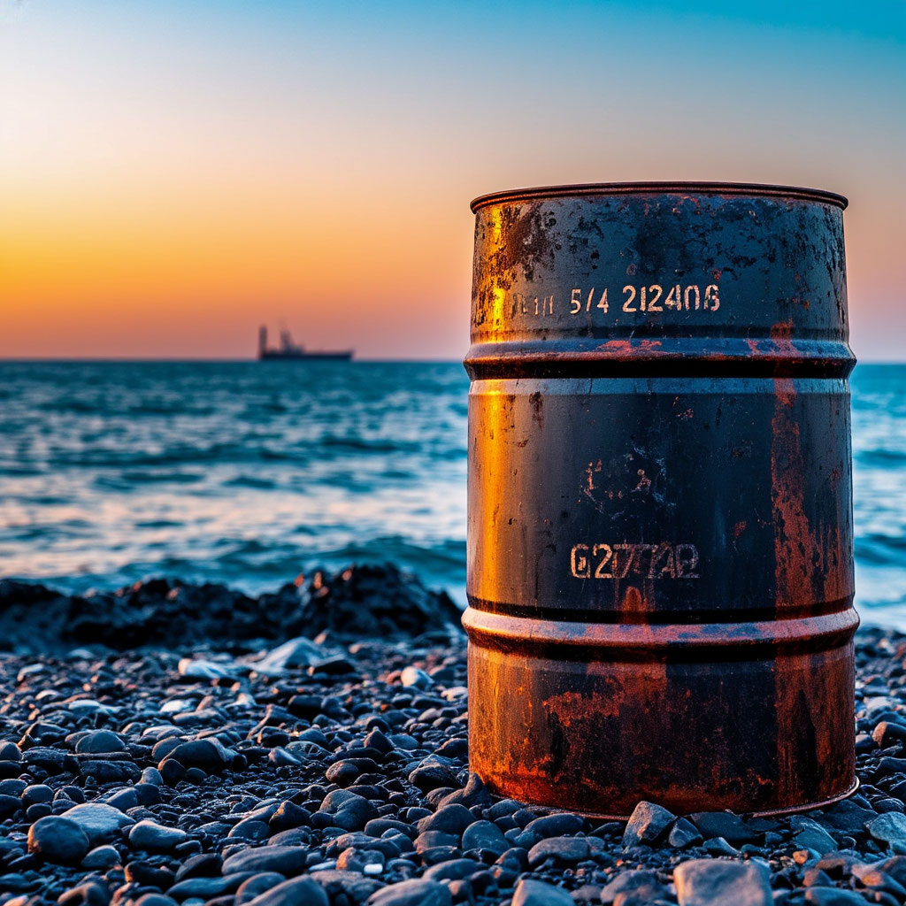 Вот такую бочку с нефтью дала мне нейронка (статьи пишу я сам:)