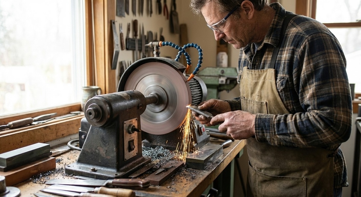 Самозанятый может работать у себя дома в мастерской или гараже. Фото создано ИИ.