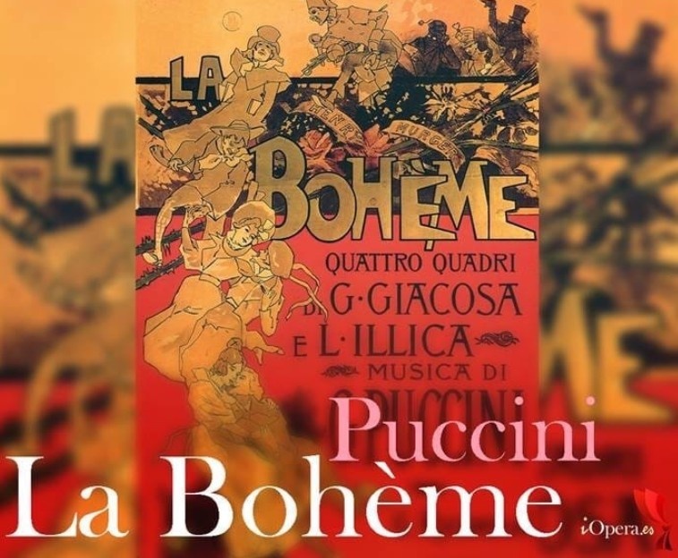 Афиша к мировой премьере оперы «Богема» (La Boheme). Фотографию взяла в книге по истории оперного искусства