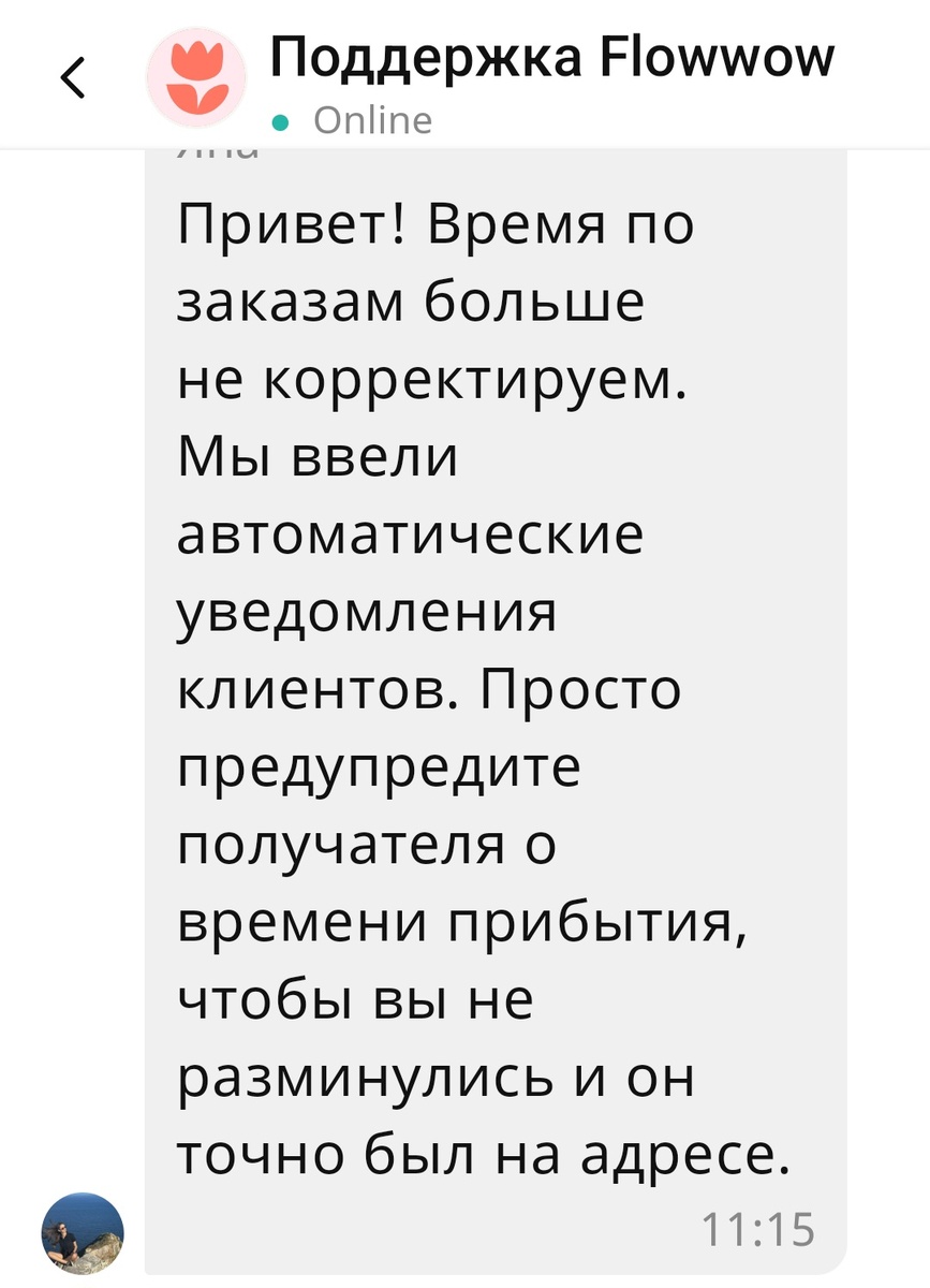 Ответ техподдержки