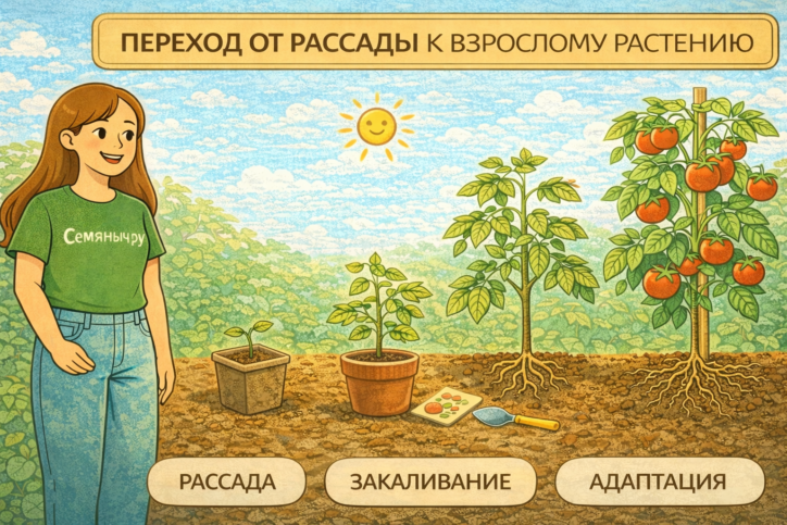 От крепкой рассады к сильному растению — продуманный уход и качественные семена от Семяныч.ру