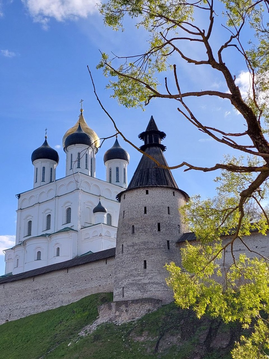 Псковский Кром весной. Фото автора. Листайте галерею, чтобы увидеть другие фото →