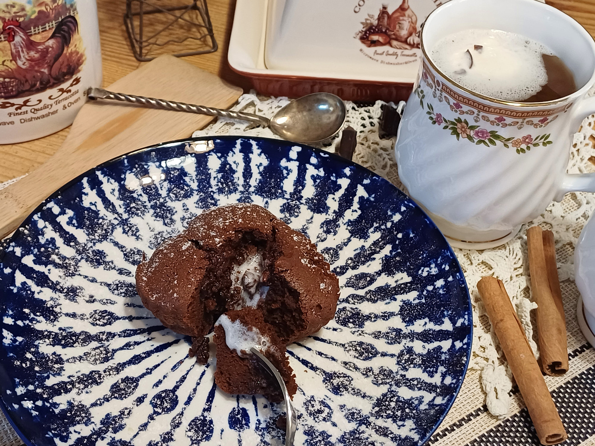 Фонданы топлые, сладкие и нежные. Вкуснота! Фото автора Юлии Солоха.