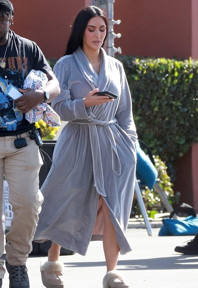 Ким Кардашьян на съёмках комедии "Пятое колесо"