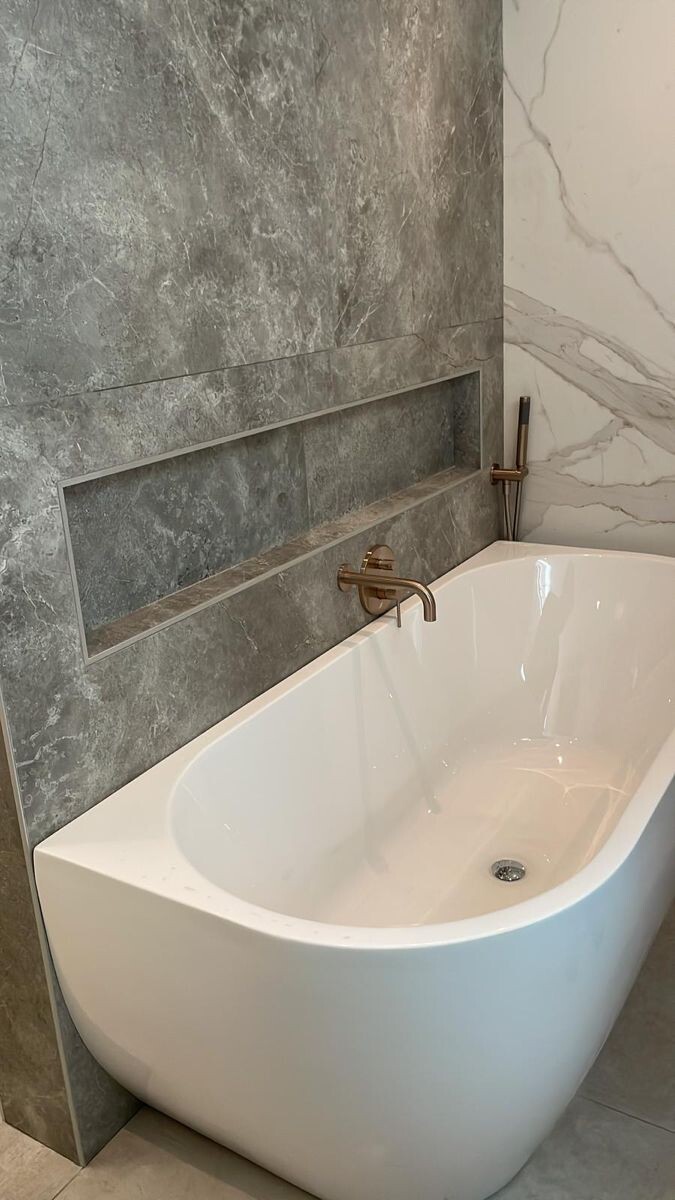 Источник:  ru.pinterest.com Акриловая ванна в современном дизайне