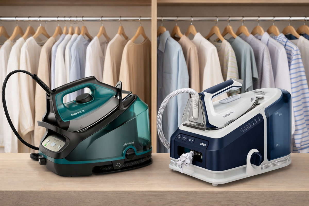 Braun CareStyle 7 IS7282BL и Rowenta Compact Steam Pro DG7623