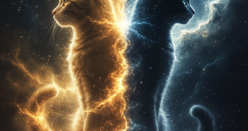 Код ГАЛАКТИКИ. Космический окрас: Рыжий — дитя Солнца, чёрный — посланник Ночи. О чём говорит цвет шерсти с точки зрения магии.