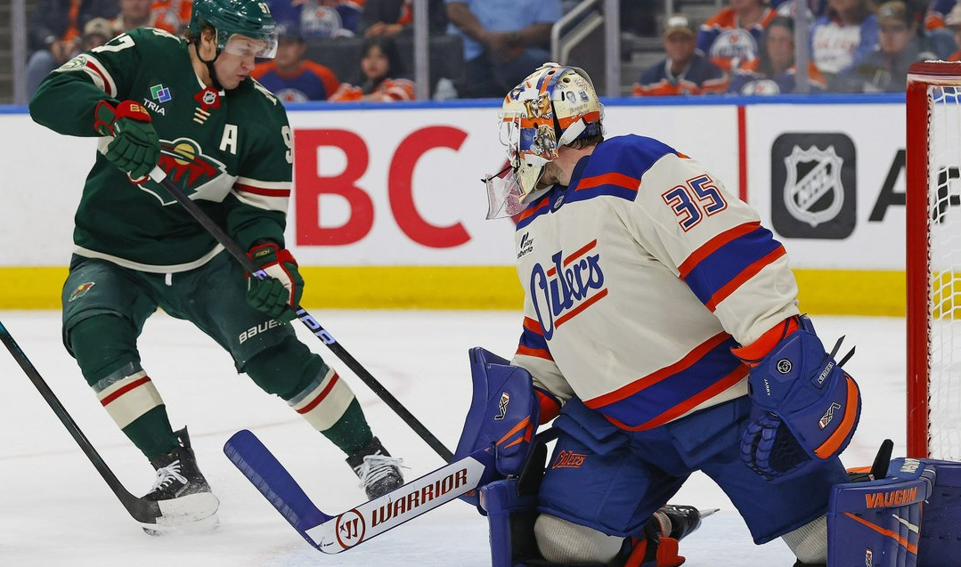 Кирилл Капризов в матче с "Эдмонтоном". Фото: соцсети