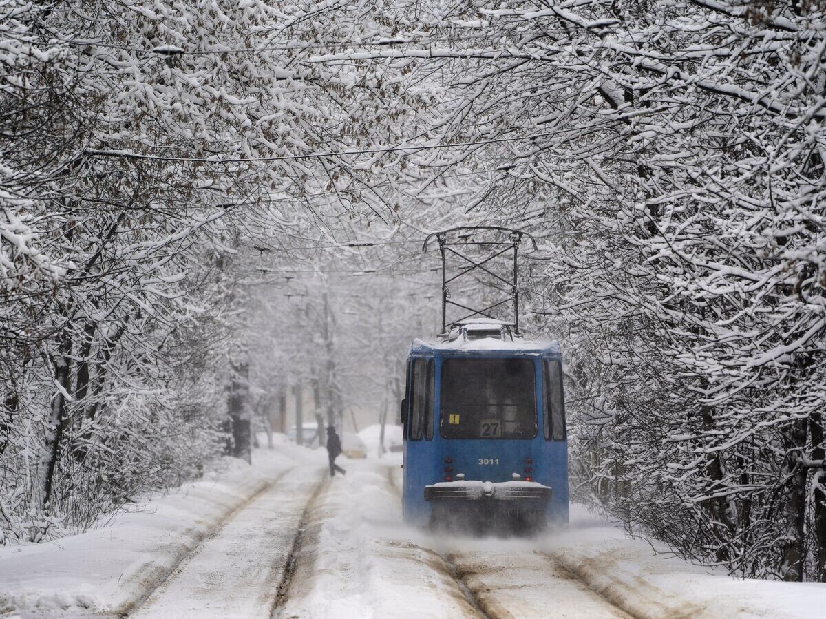    Трамвай в зимней Москве | © РИА Новости / Владимир Астапкович