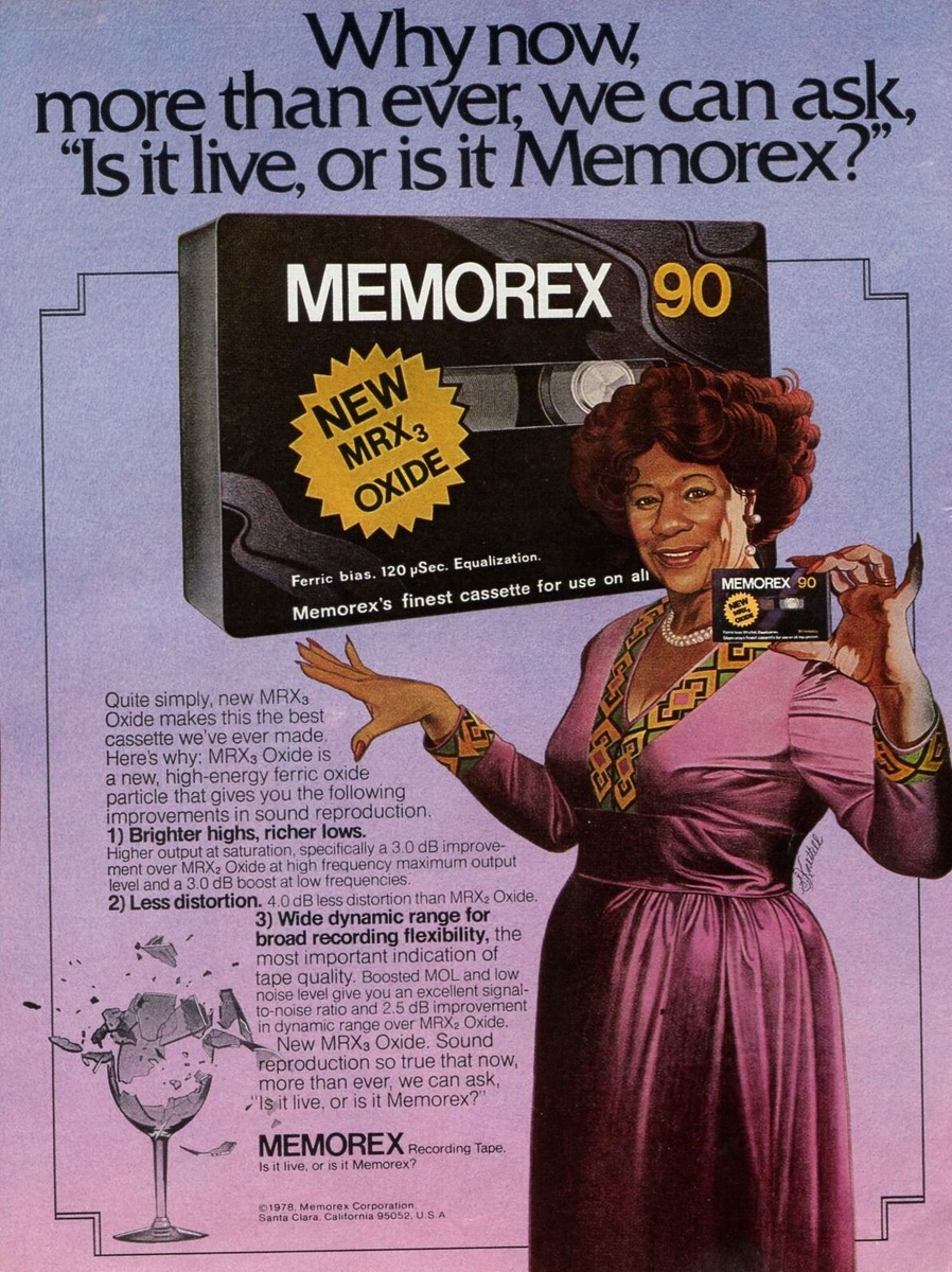 Рекламная листовка Memorex