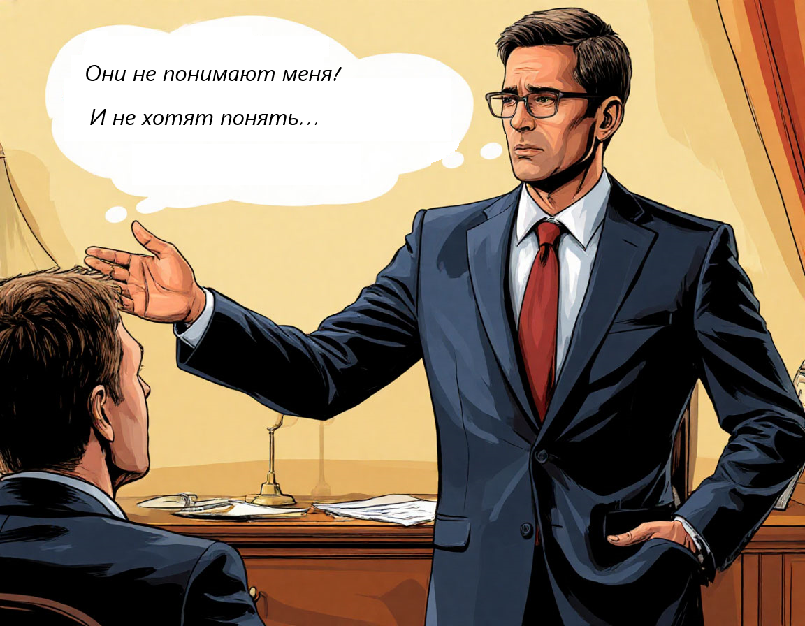 Рисунок 1. Разочарование руководителя в своей команде.