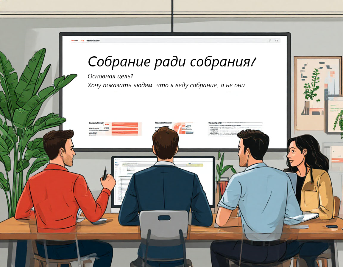 Рисунок 2. Бесконечные малорезультативные собрания.