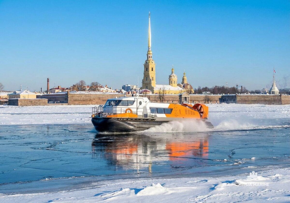 Судно на воздушной подушке "Волжский" получило прописку в Северной столице / Фото: АО "ЦКБ по СПК им. Р. Е. Алексеева"  📷
