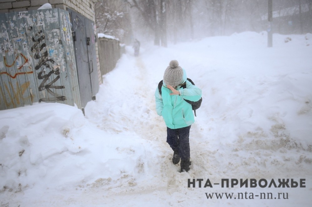    "Желтый" уровень опасности действует в Чебоксарах из-за снегопада