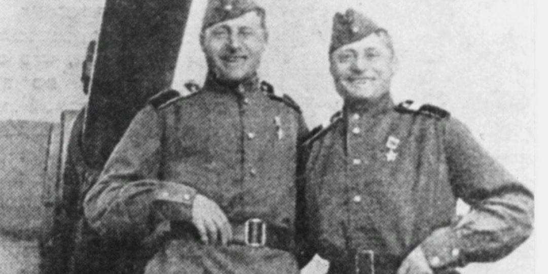 Дмитрий и Яков Луканины. Единственные братья-близнецы, одновременно получившие звание Героя Советского Союза