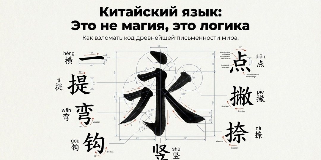 Китайский язык: Это не магия, это логика. Как взломать код древнейшей письменности мира 🏮